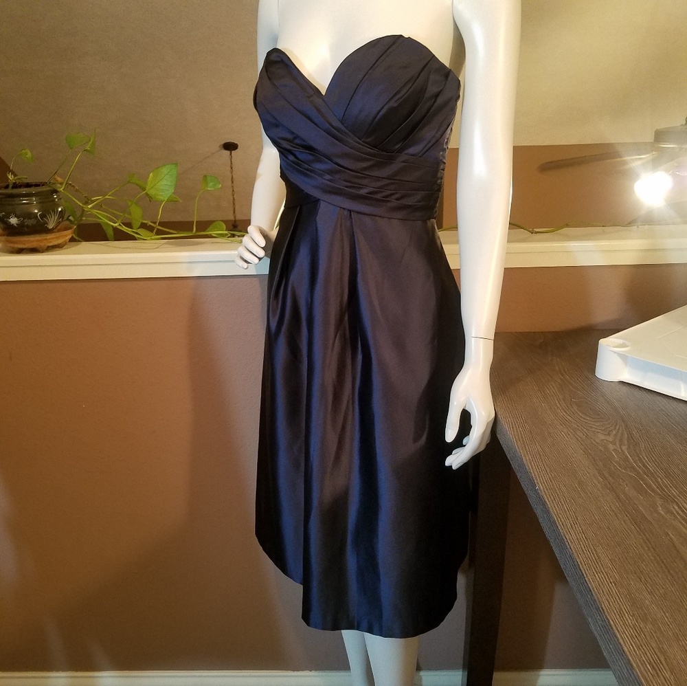 Bill Levkoff Navy Sz 10 Formal Gown New